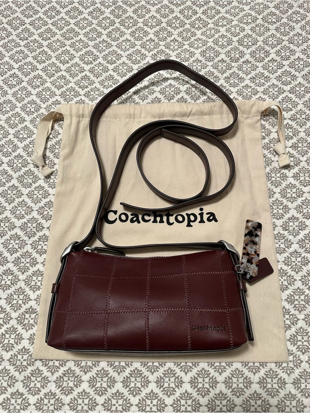 Coachtopia Alter/Ego Small Slouchy Shoulder Bag In Upcrafted Leather (Merlot)